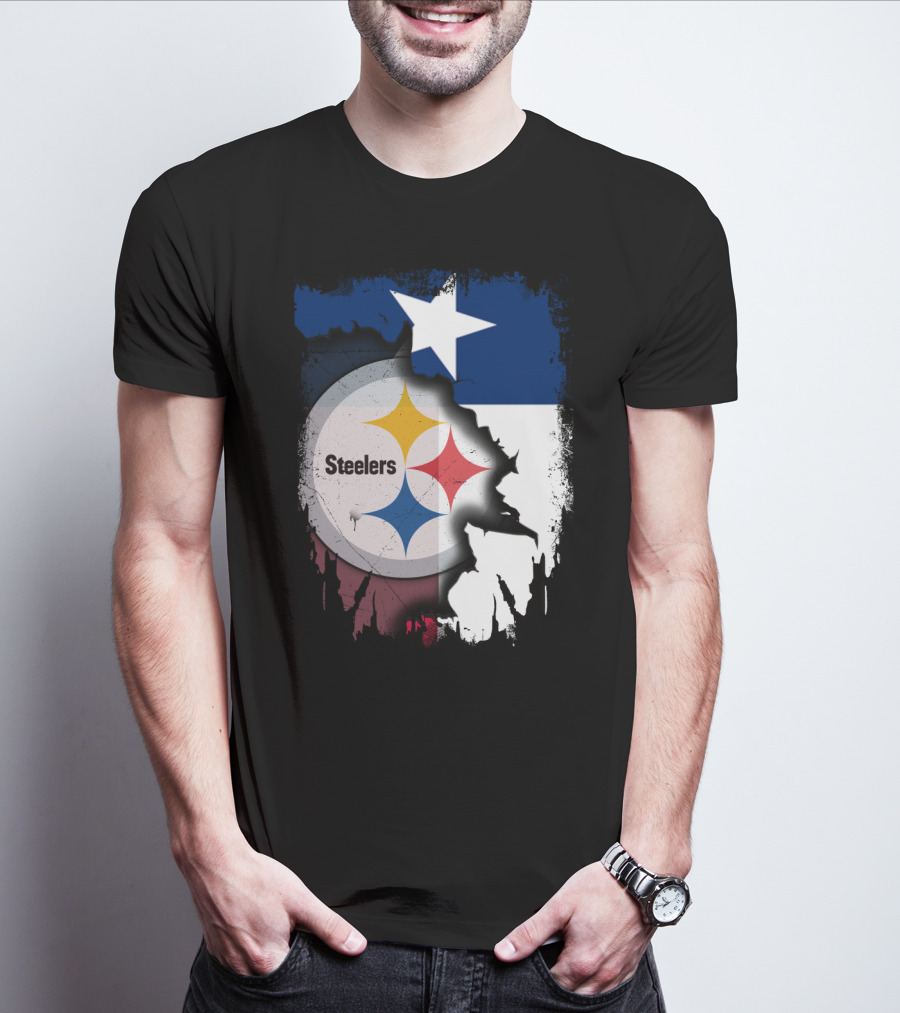 Steelers Texas Flag Fusion T-Shirt