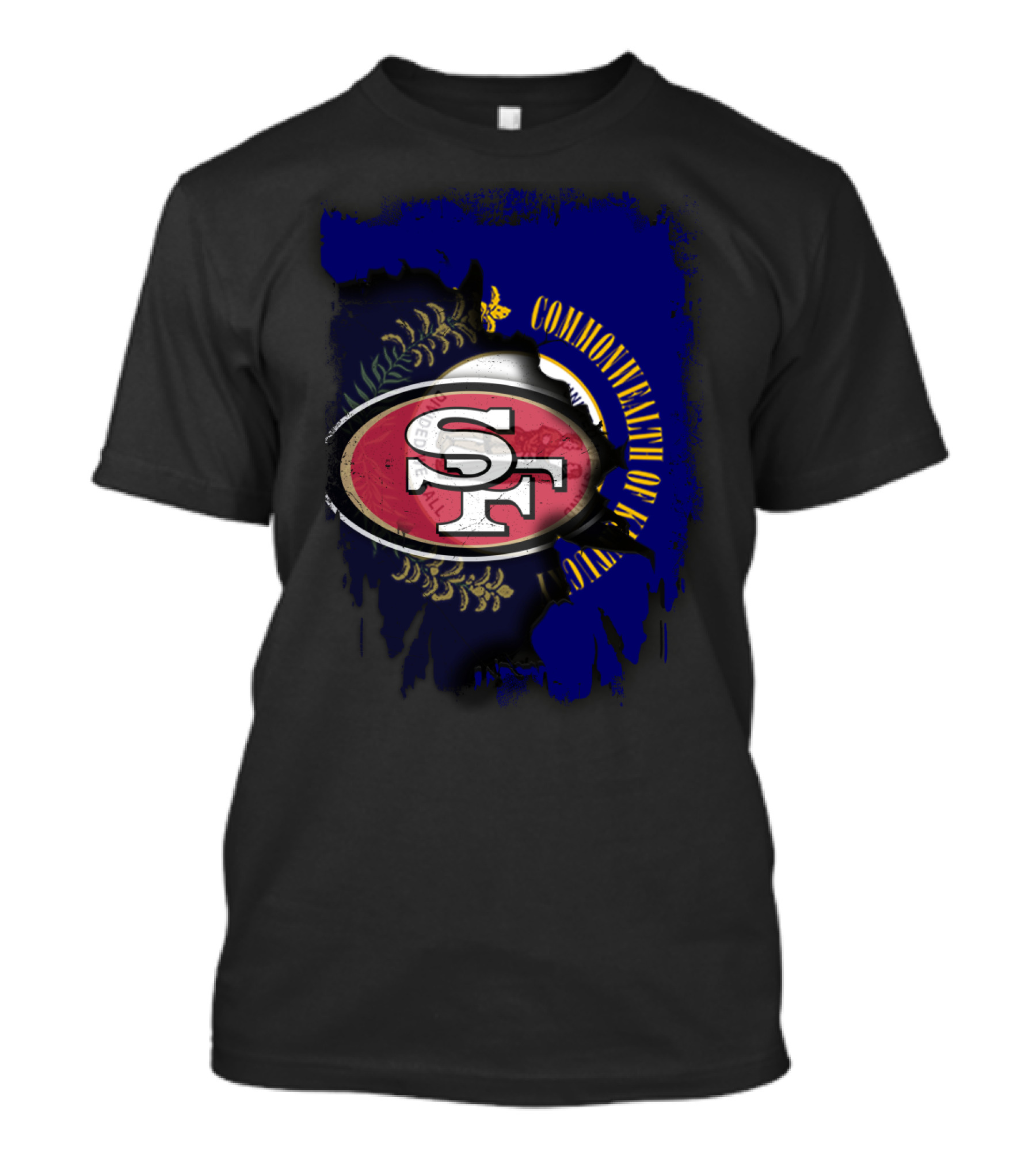 Commonwealth Of Kentucky With 49ers SF T-Shirt