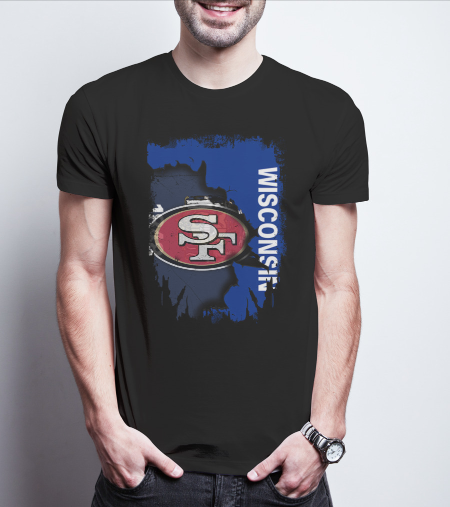 Wisconsin And 49ers United Fan T-Shirt