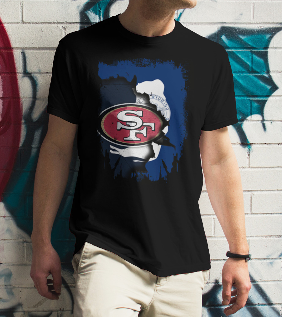 Wyoming Collaboration With San Francisco 49ers T-Shirt
