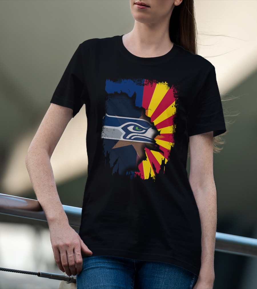 Seahawks Meets Arizona Fusion T-Shirt