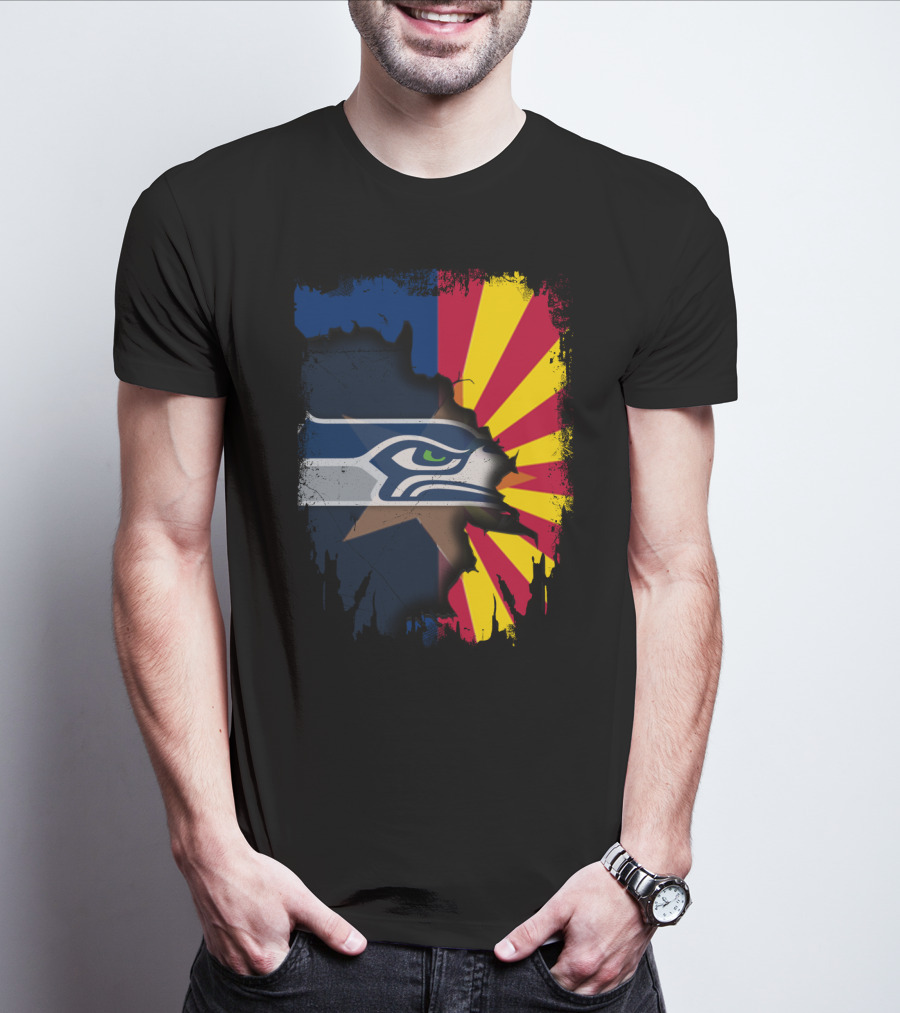 Seahawks Meets Arizona Fusion T-Shirt