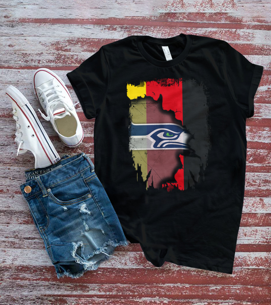Germany Flag Seahawks Fusion T-Shirt