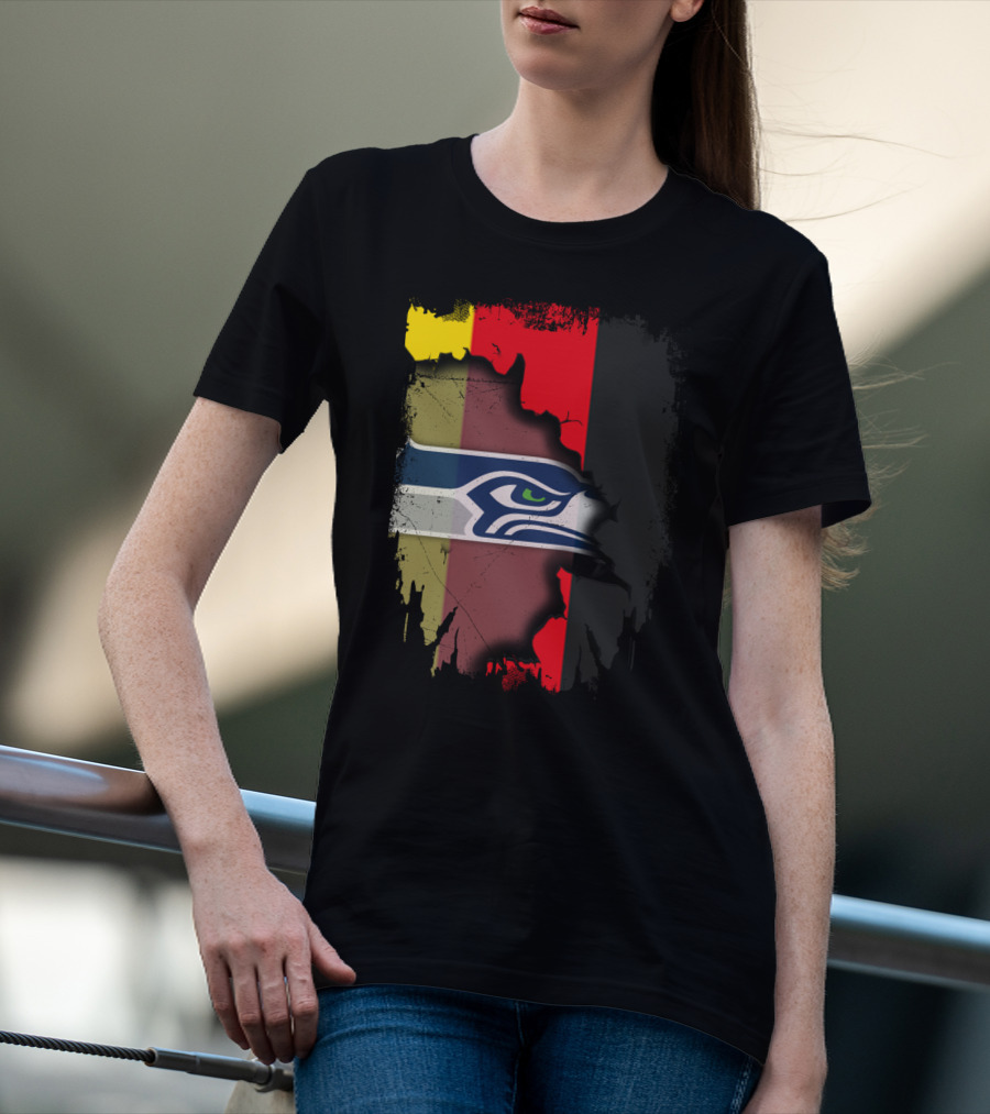 Germany Flag Seahawks Fusion T-Shirt