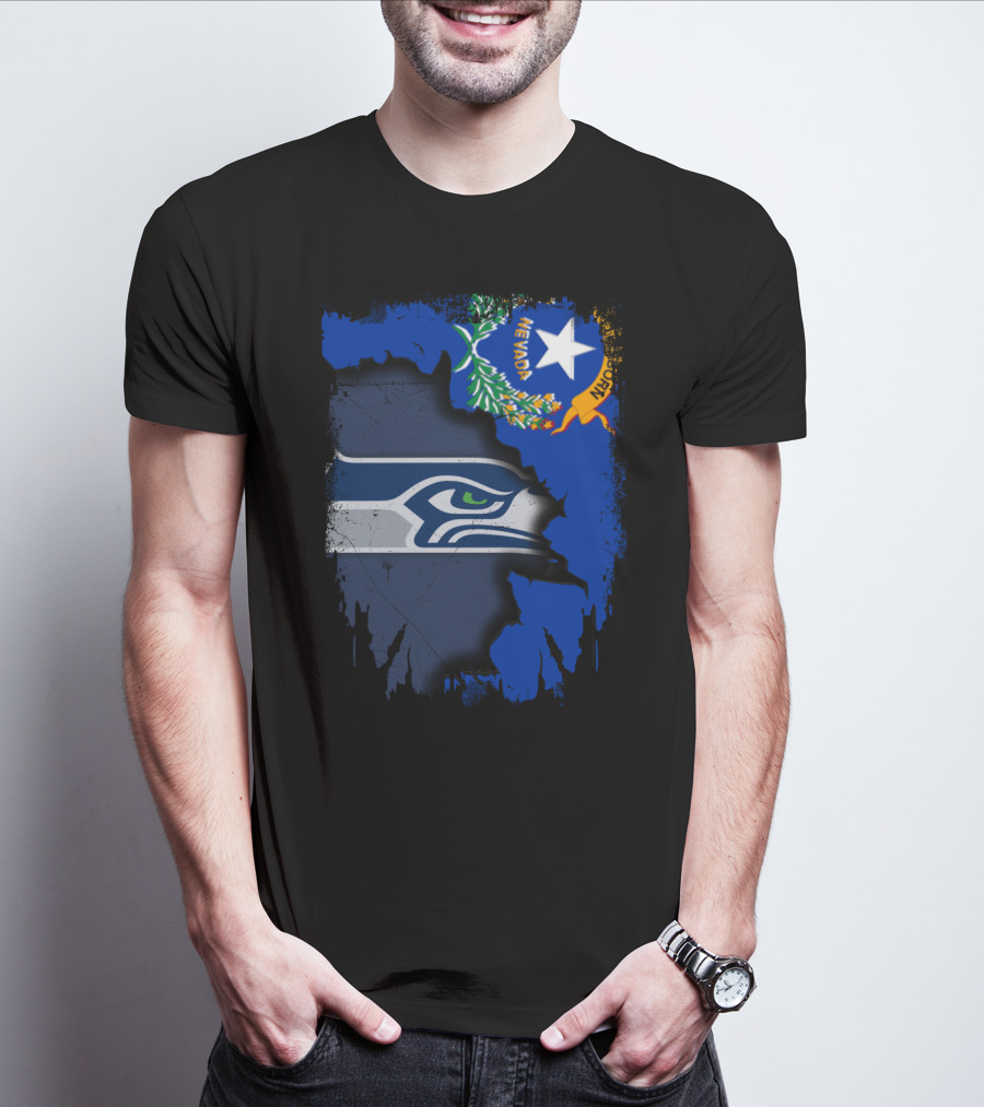 Nevada Love For Seattle Seahawks Fans T-Shirt