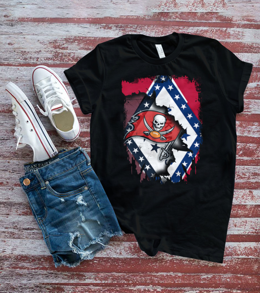 Arkansas Pride Meets Buccaneers Legacy T-Shirt