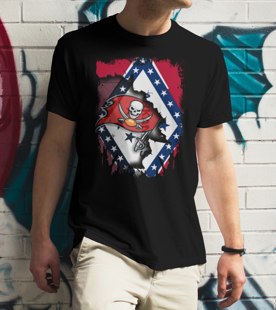 Arkansas Pride Meets Buccaneers Legacy T-Shirt
