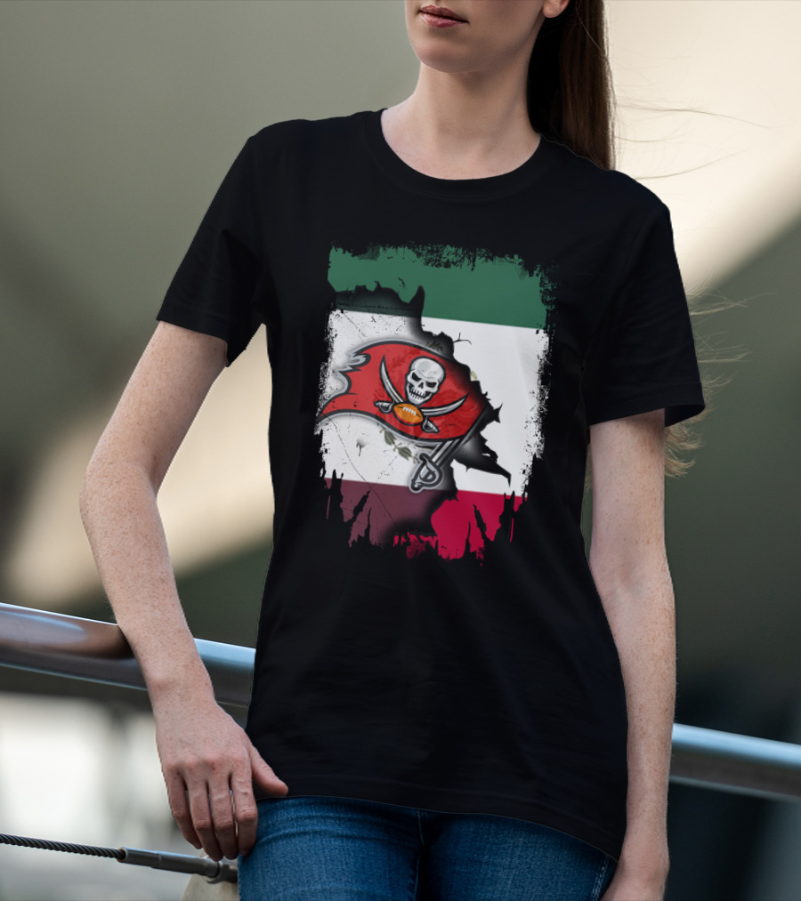 Together Mexico With Buccaneers Flag T-Shirt