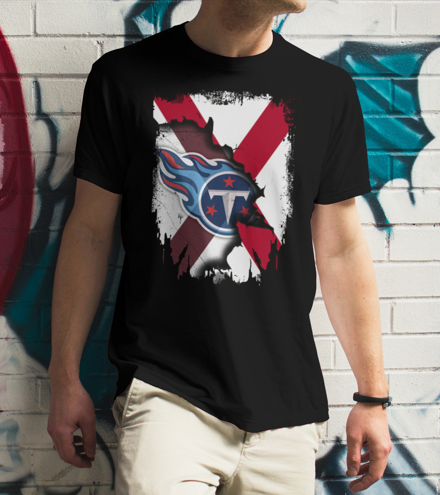 Together Alabama Titans Flag Fusion T-Shirt