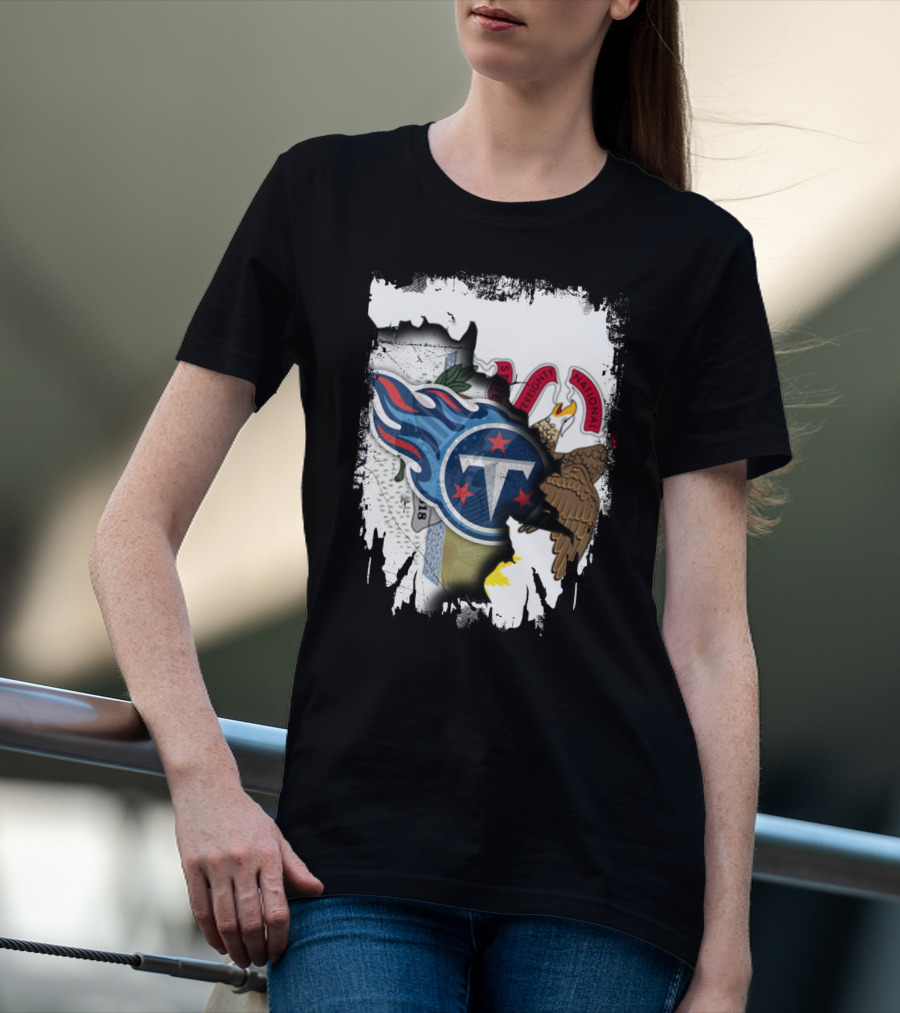 Illinois Pride Merged With Titans Emblem T-Shirt