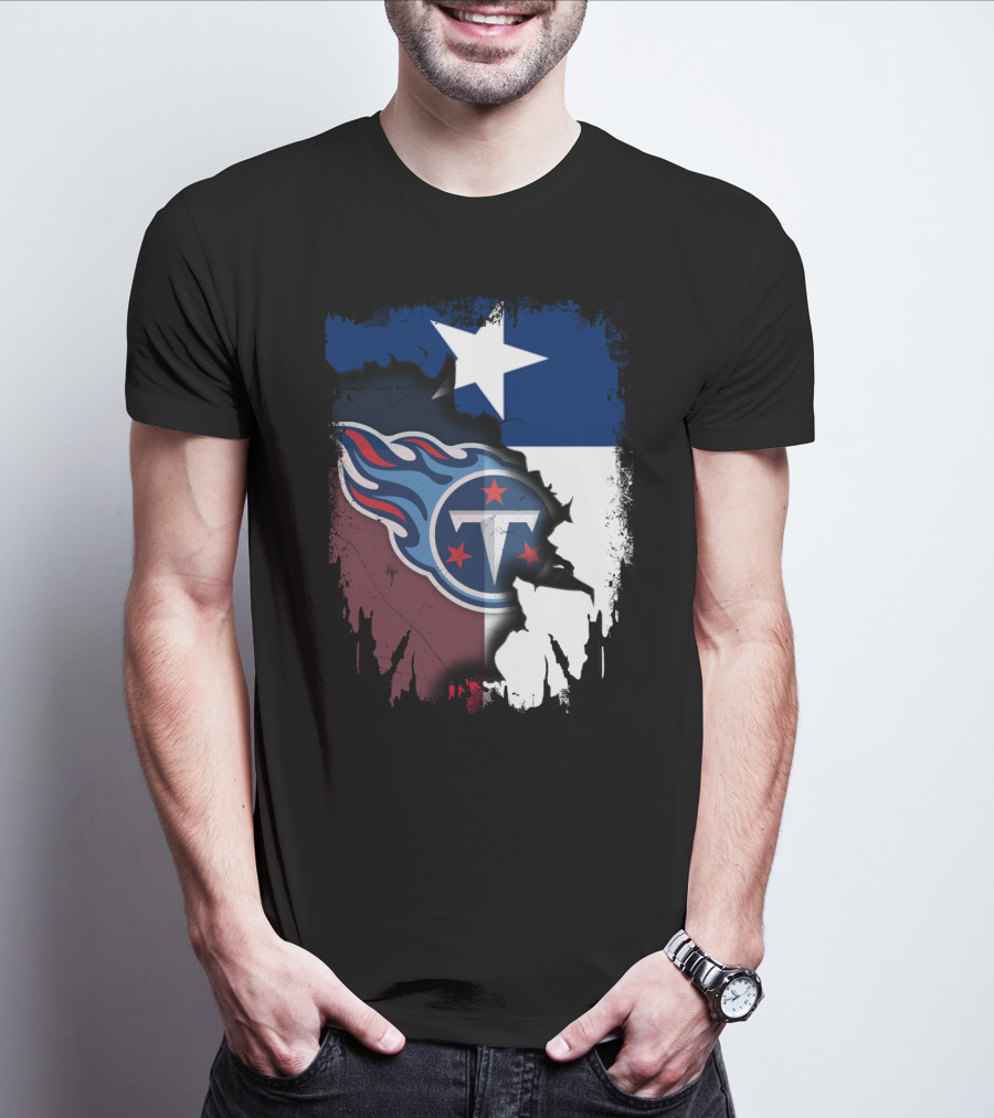 Together Titans Texas Flag Fusion T-Shirt