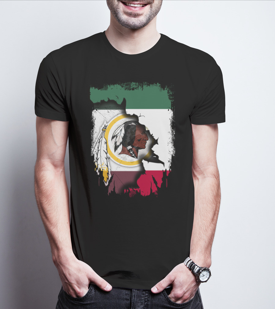 Together Mexico Redskins Flag T-Shirt