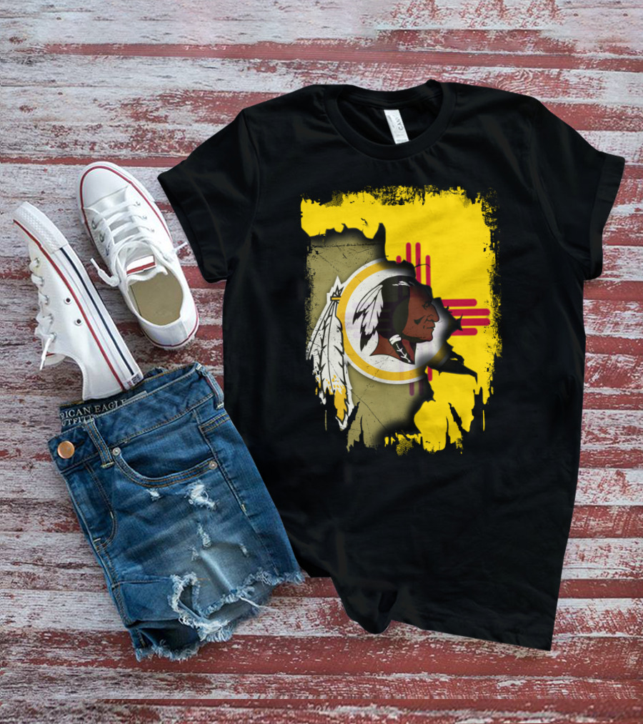 New Mexico Together Redskins Logo Zia Symbol T-Shirt