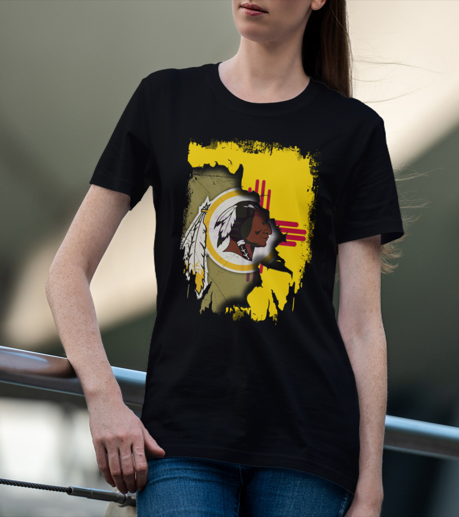 New Mexico Together Redskins Logo Zia Symbol T-Shirt