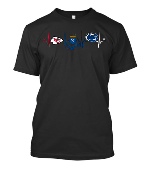 Love Kansas City Chiefs Royals Penn State Lions T-Shirt