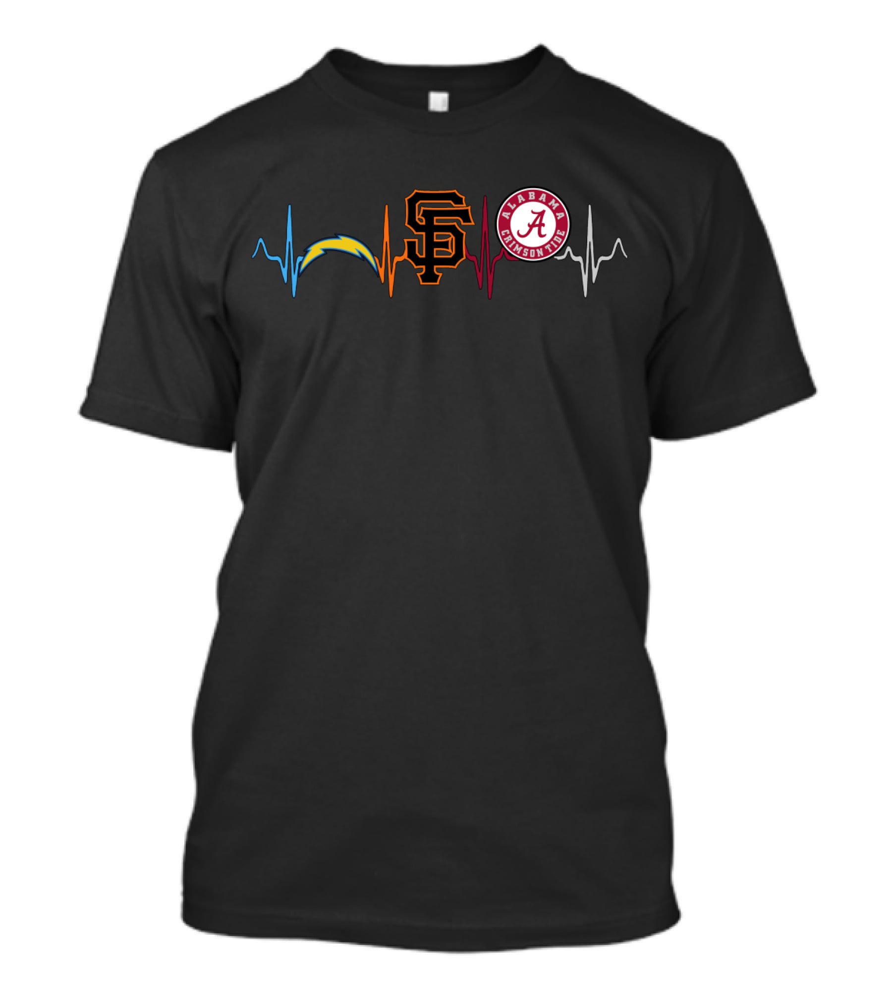 Chargers Logo Giants Logo Alabama Crimson Tide Logos T-Shirt