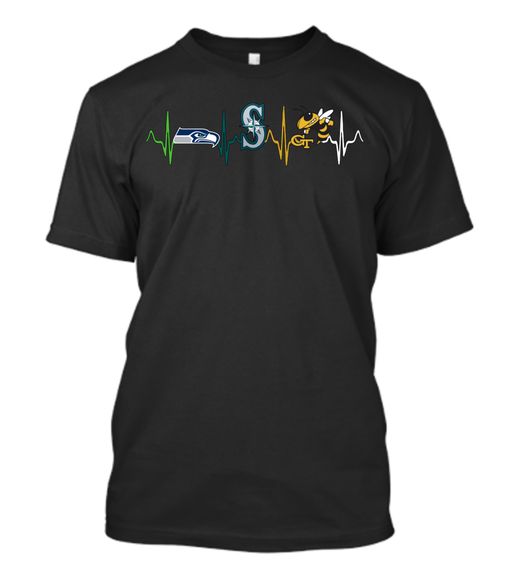 Love Seahawks Mariners Georgia Tech Buzz T-Shirt