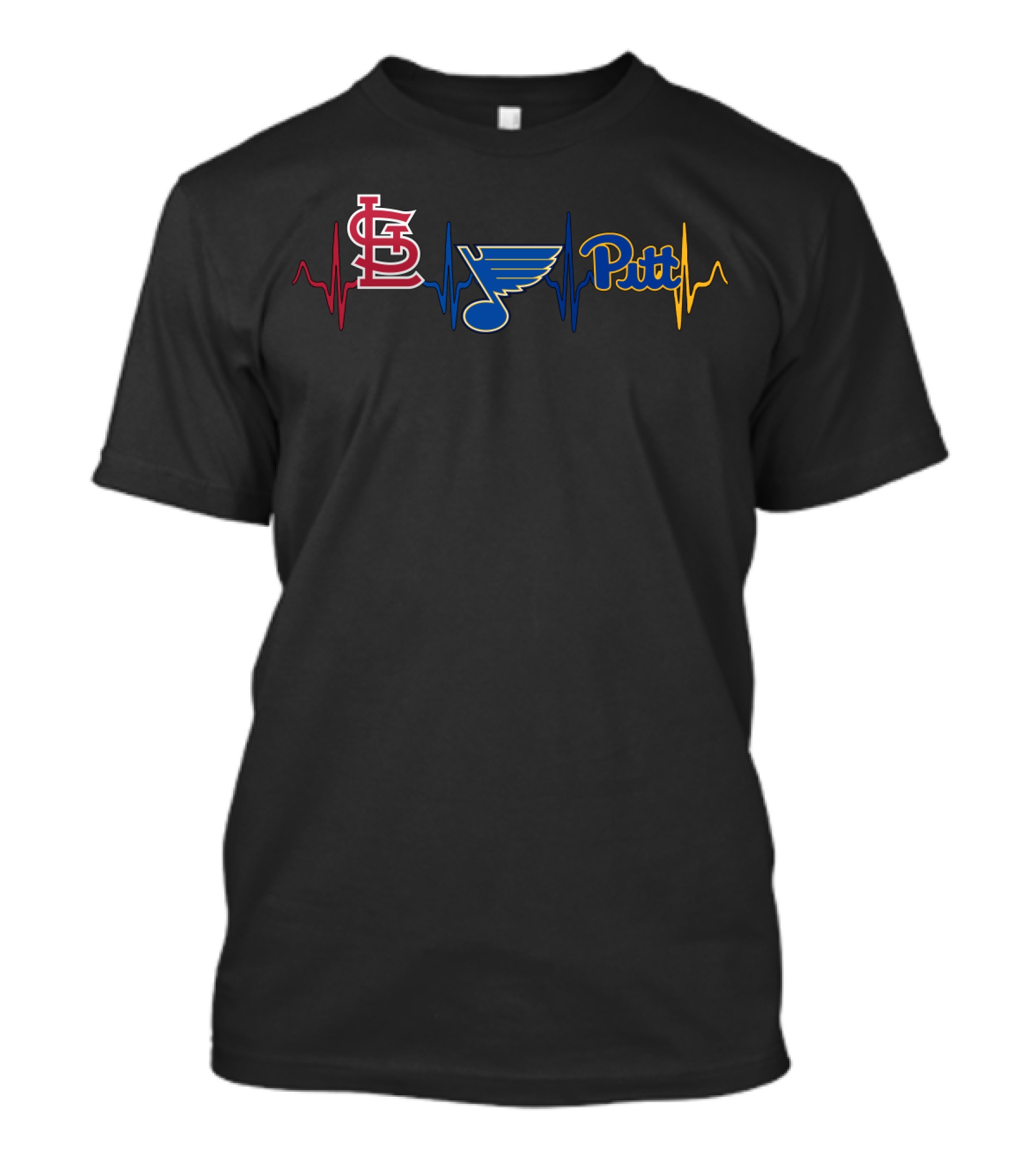 Love Stcardinals With Blues With Pitt T-Shirt