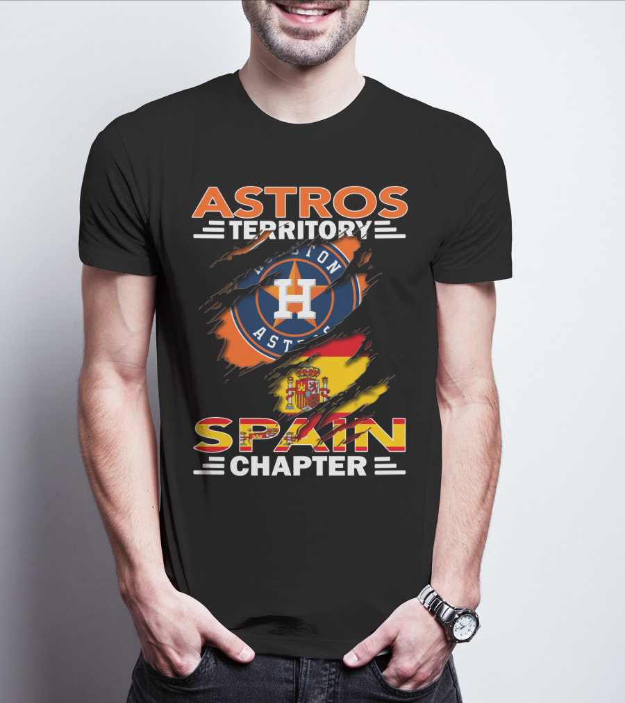 Astros Territory Spain Chapter Houston Astros Spain Flag T-Shirt