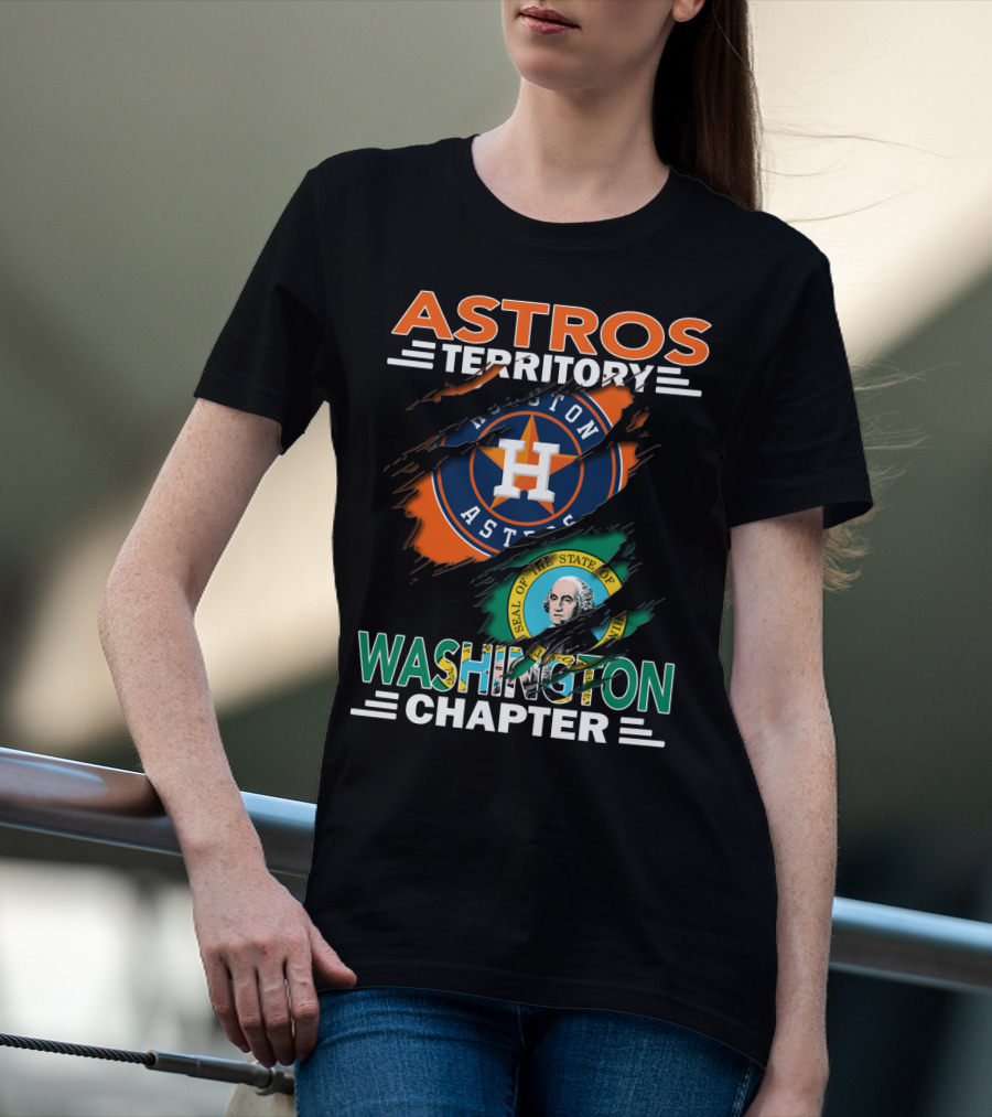 Astros Territory Washington Chapter Houston Astros Seal Of Washington T-Shirt