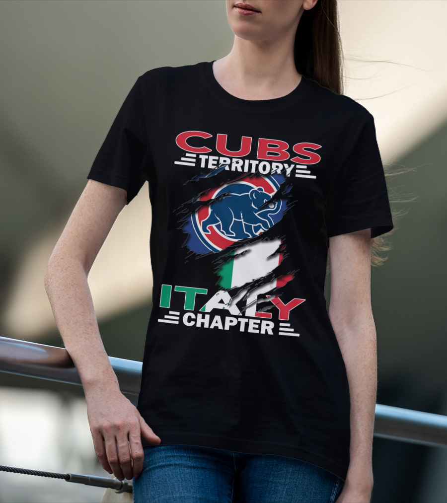 Cubs Territory Italy Chapter Flag And Bear T-Shirt