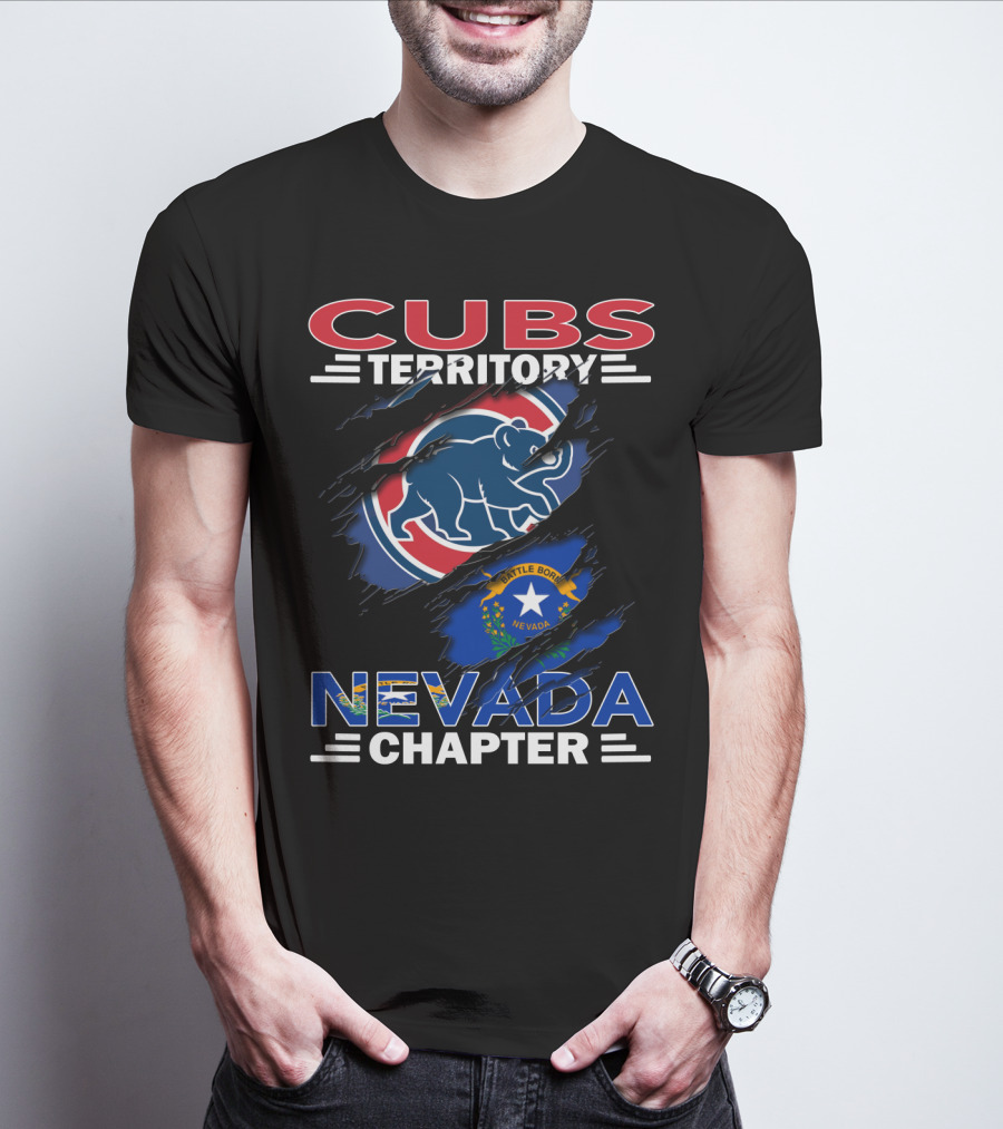 Cubs Territory Nevada Chapter Battle Born Nevada Flag Integration T-Shirt