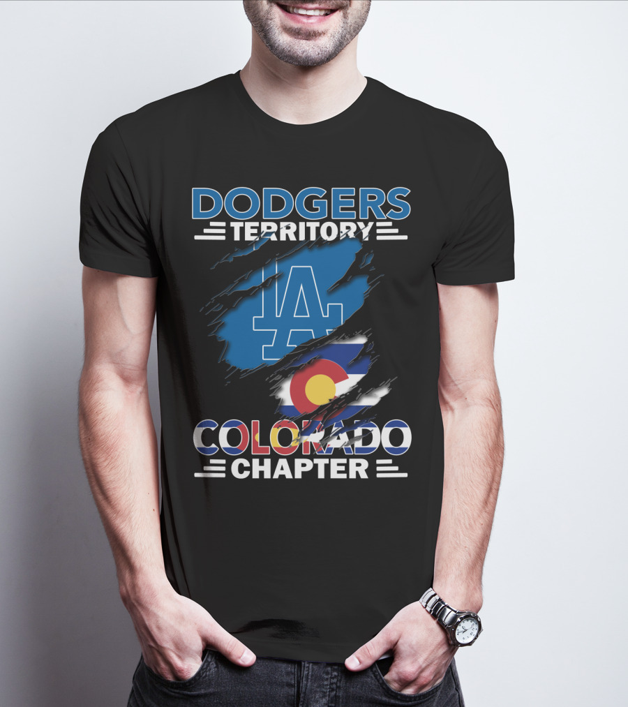 Dodgers Territory LA Logo Colorado Chapter T-Shirt