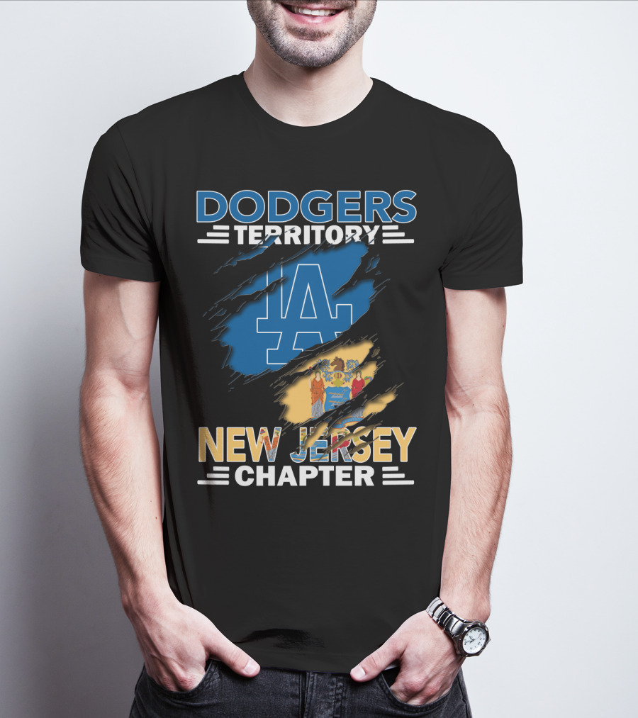 Dodgers Territory LA Logo New Jersey Chapter T-Shirt