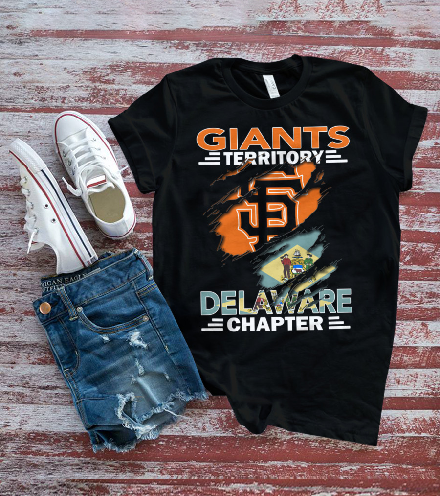 Giants Territory San Francisco Logo Delaware Chapter T-Shirt