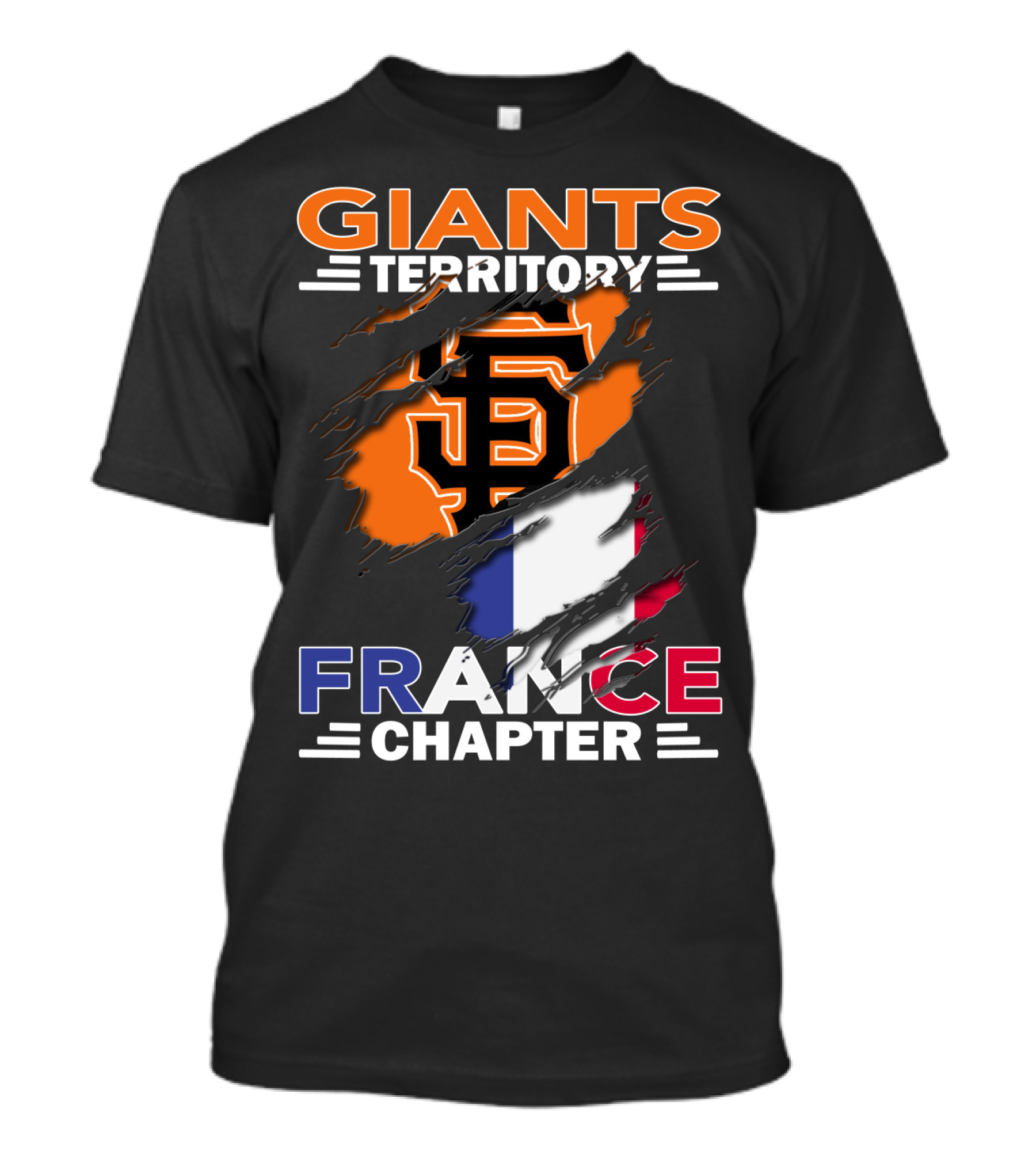 San Francisco Giants Territory France Chapter Fan Club T-Shirt