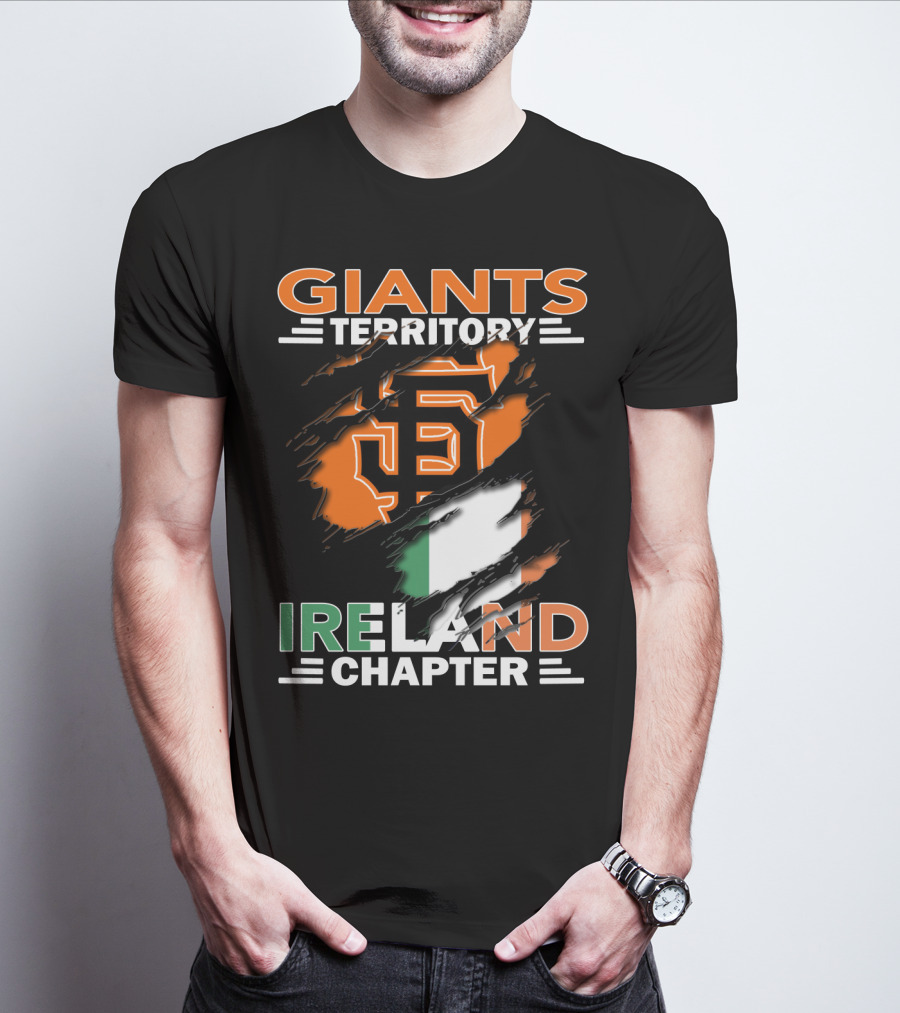 Giants Territory Ireland Chapter Sf Giants Irish Flag T-Shirt