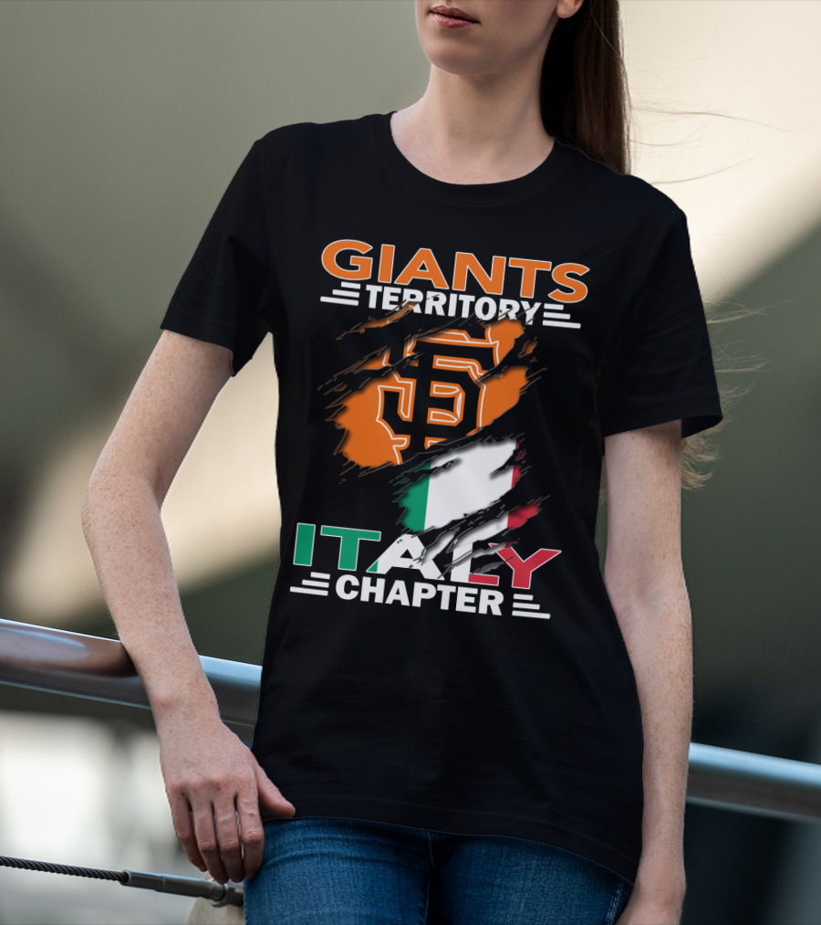 Giants Territory Sf Logo Italy Chapter T-Shirt