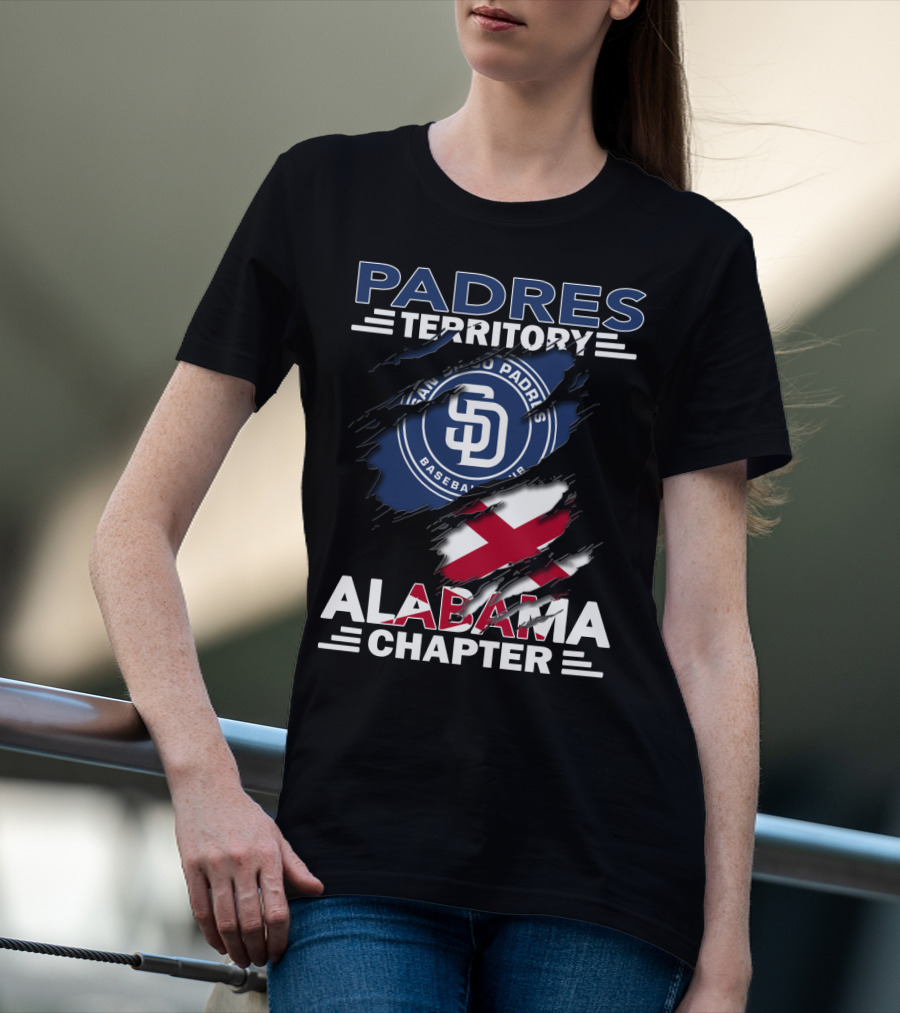 Padres Territory Alabama Chapter San Diego Padres Baseball Club T-Shirt