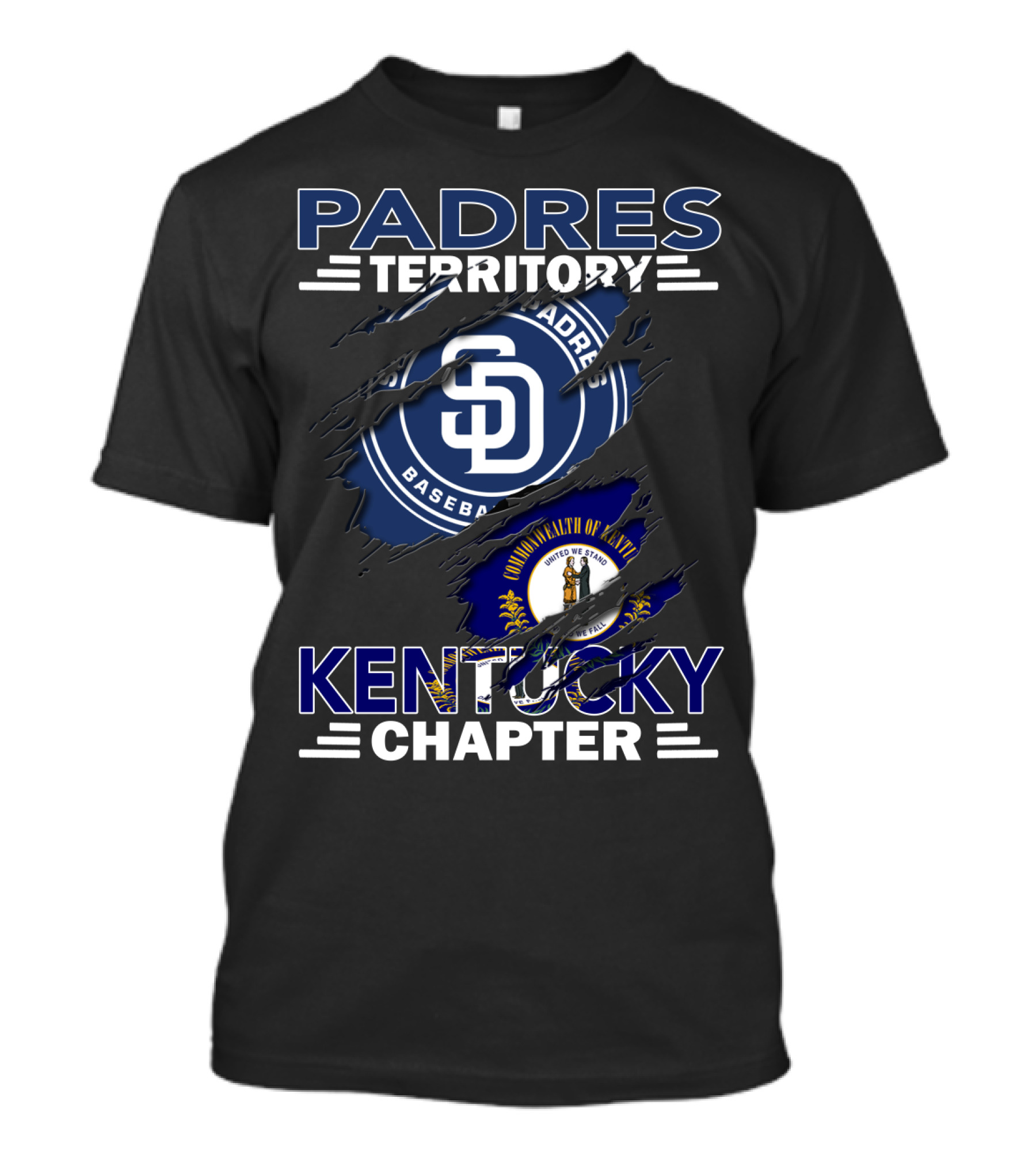 Padres Territory Commonwealth Of Kentucky Chapter Baseball T-Shirt