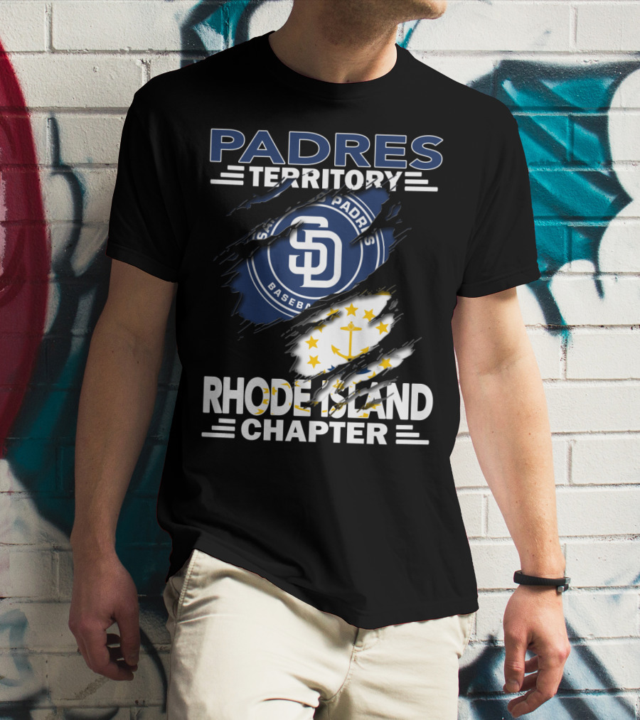 Padres Territory San Diego Baseball Rhode Island Chapter T-Shirt