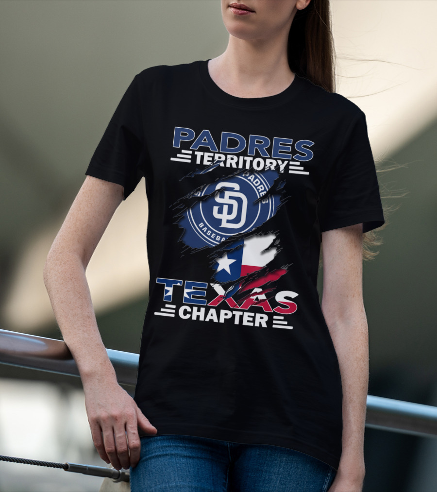San Diego Padres Territory Texas Chapter Baseball Flag T-Shirt
