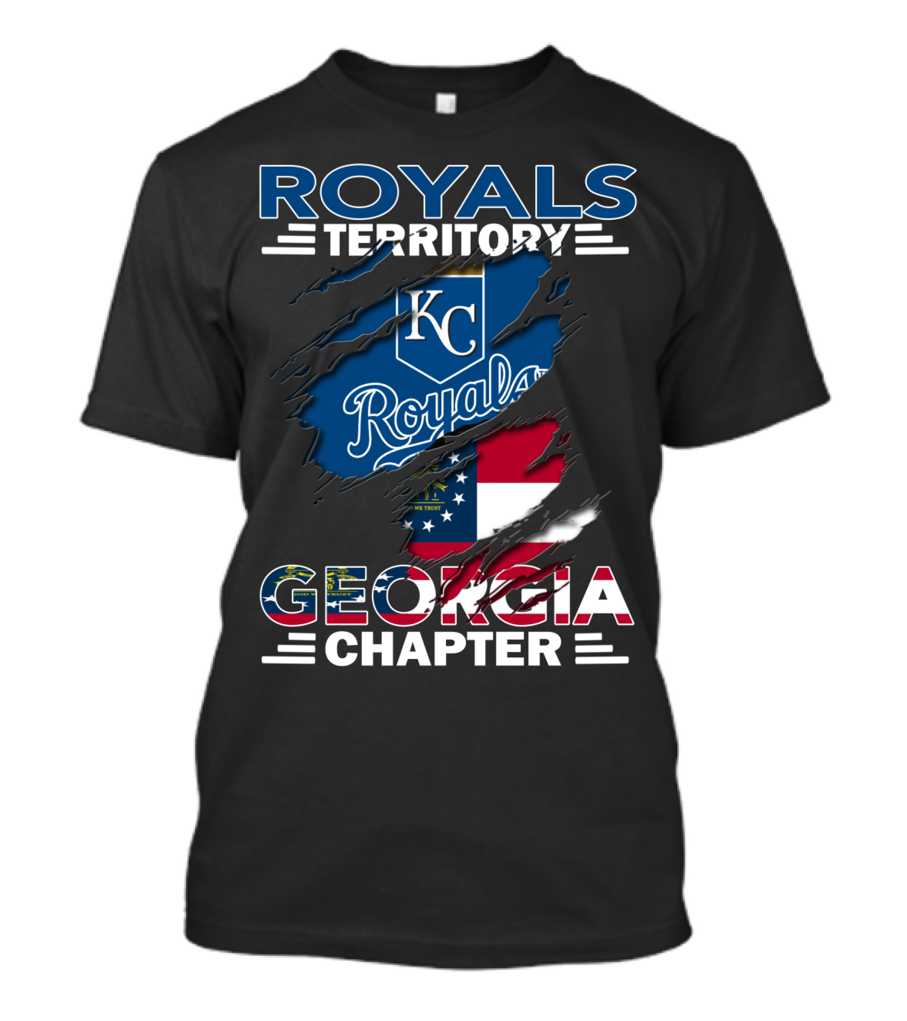 Royals Territory Georgia Chapter KC Flag T-Shirt