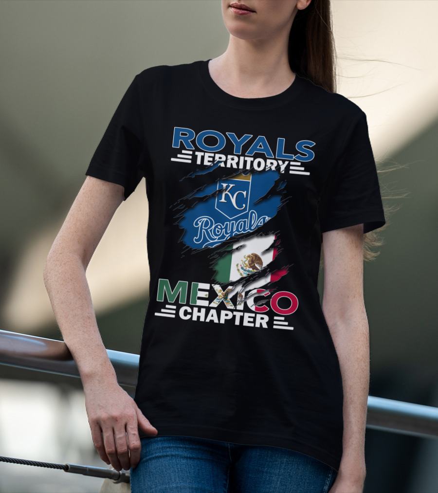 Royals Territory KC Mexico Chapter Flag T-Shirt