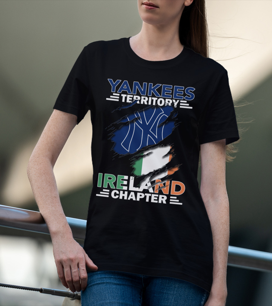 YANKEES TERRITORY IRELAND CHAPTER WITH FLAG AND ICONIC T-Shirt