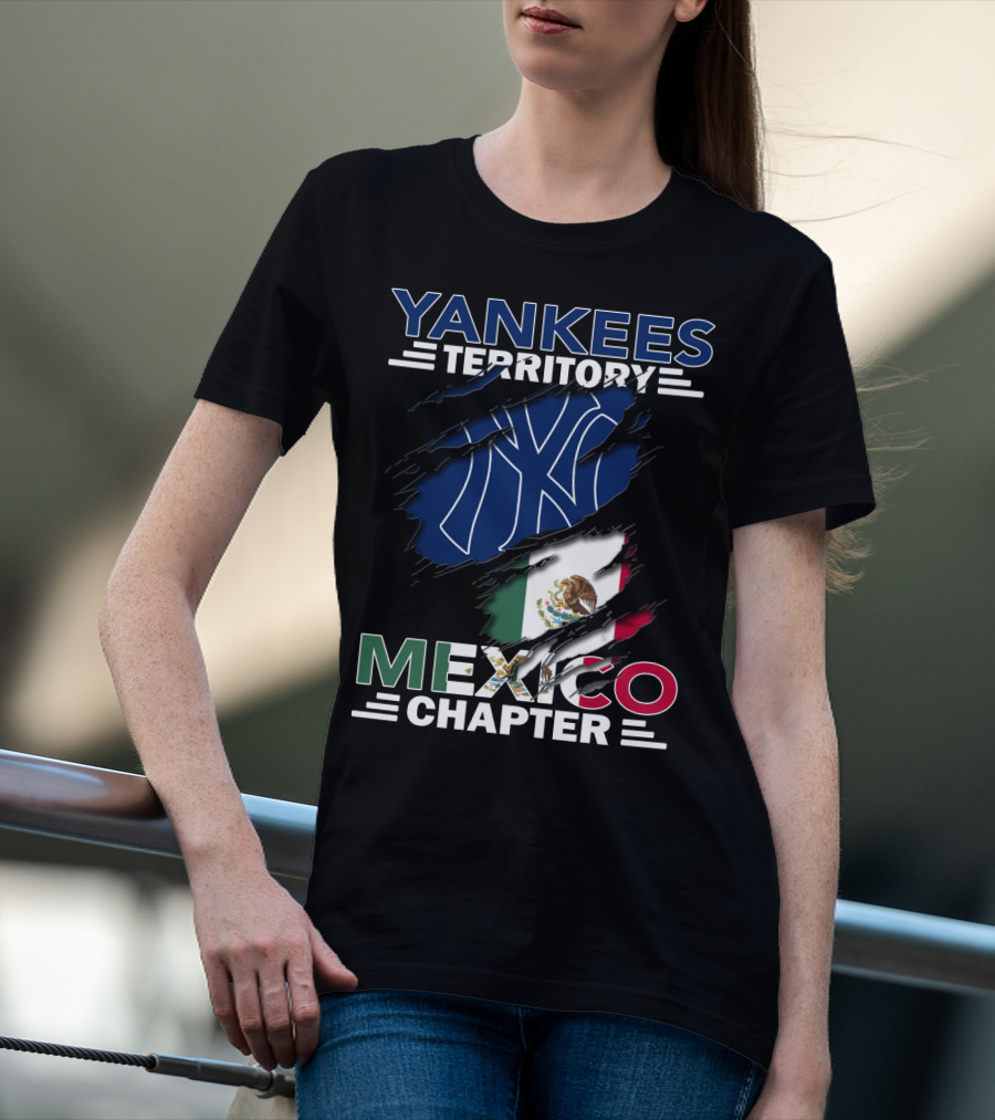 Yankees Territory Mexico Chapter Flag T-Shirt