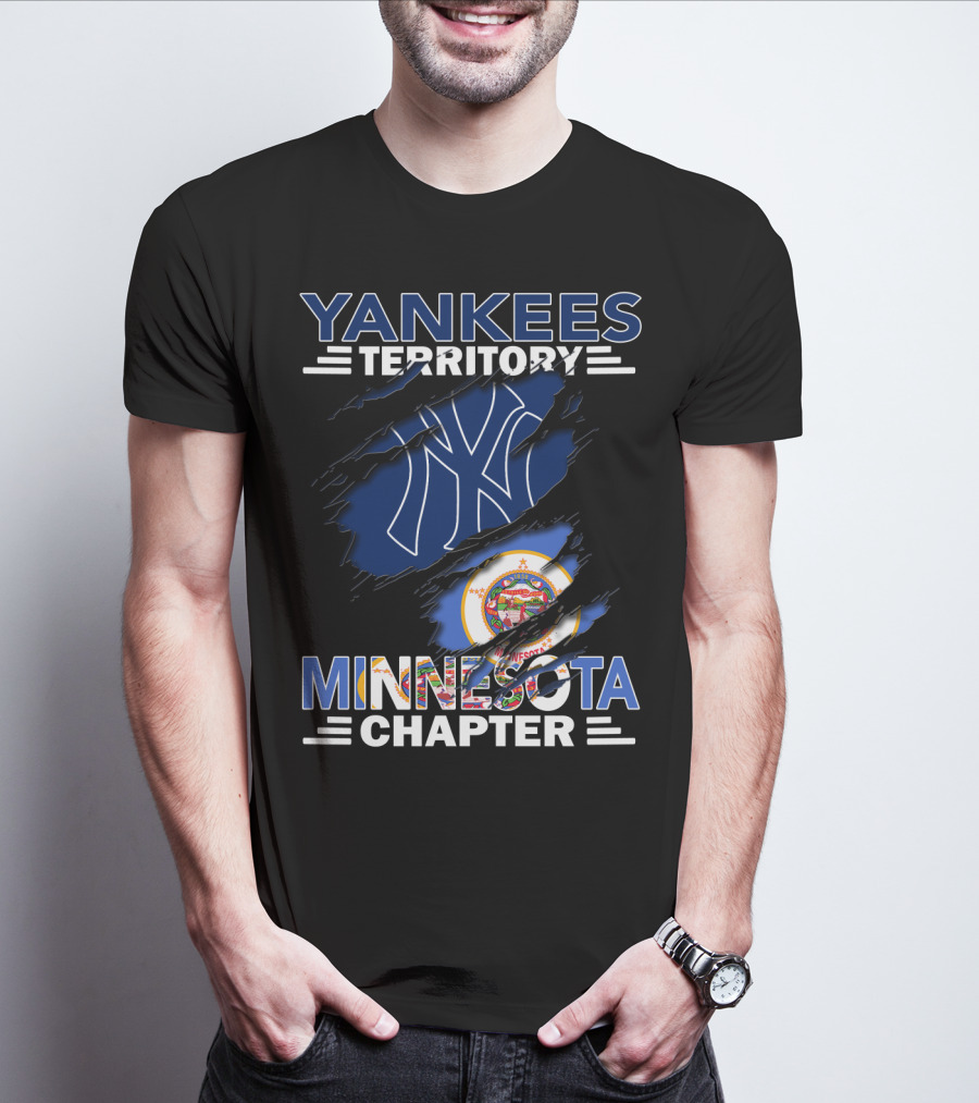 YANKEES TERRITORY MINNESOTA CHAPTER NY LOGO STATE SEAL T-Shirt