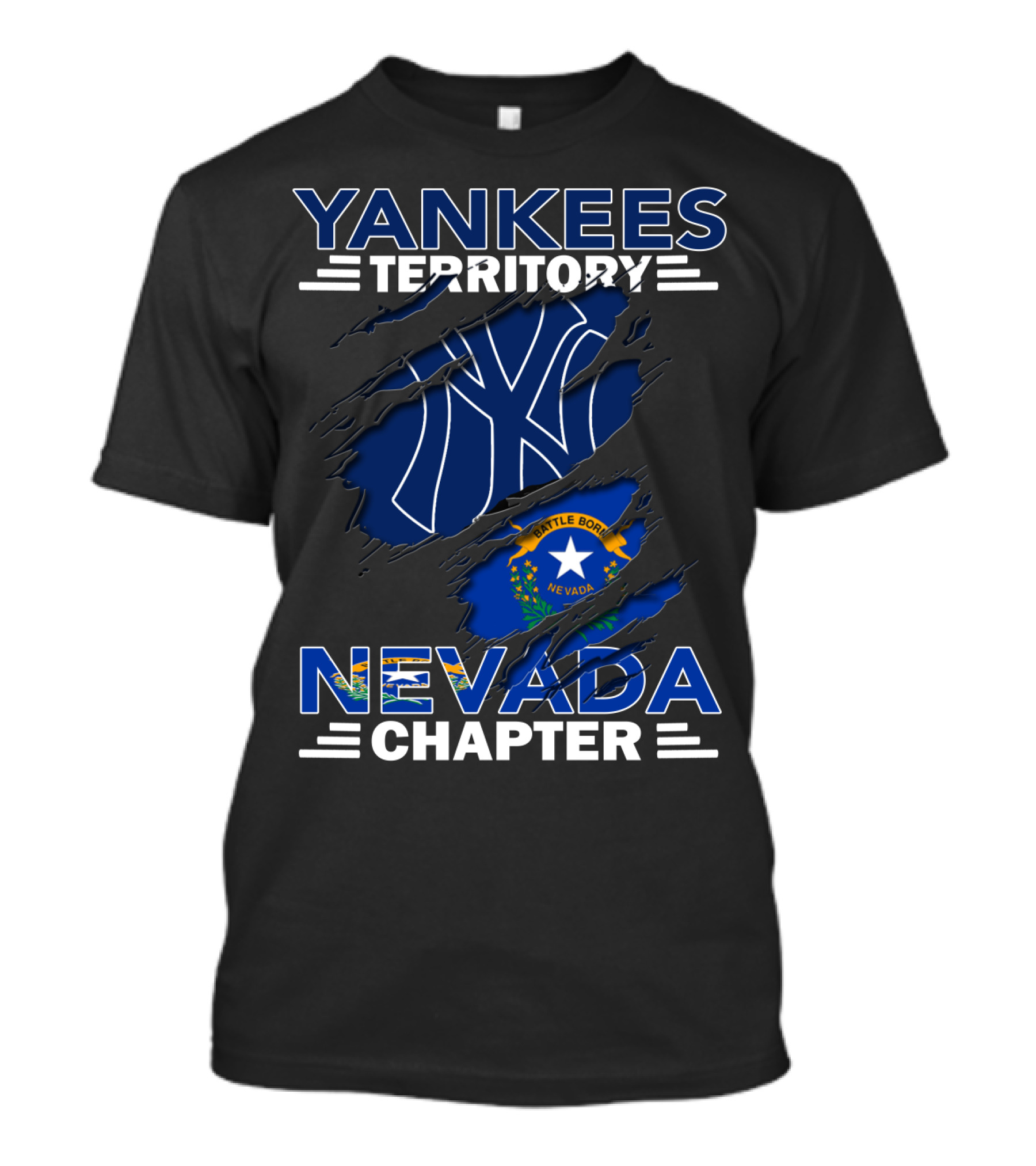 Yankees Territory Battle Born Nevada Chapter T-Shirt