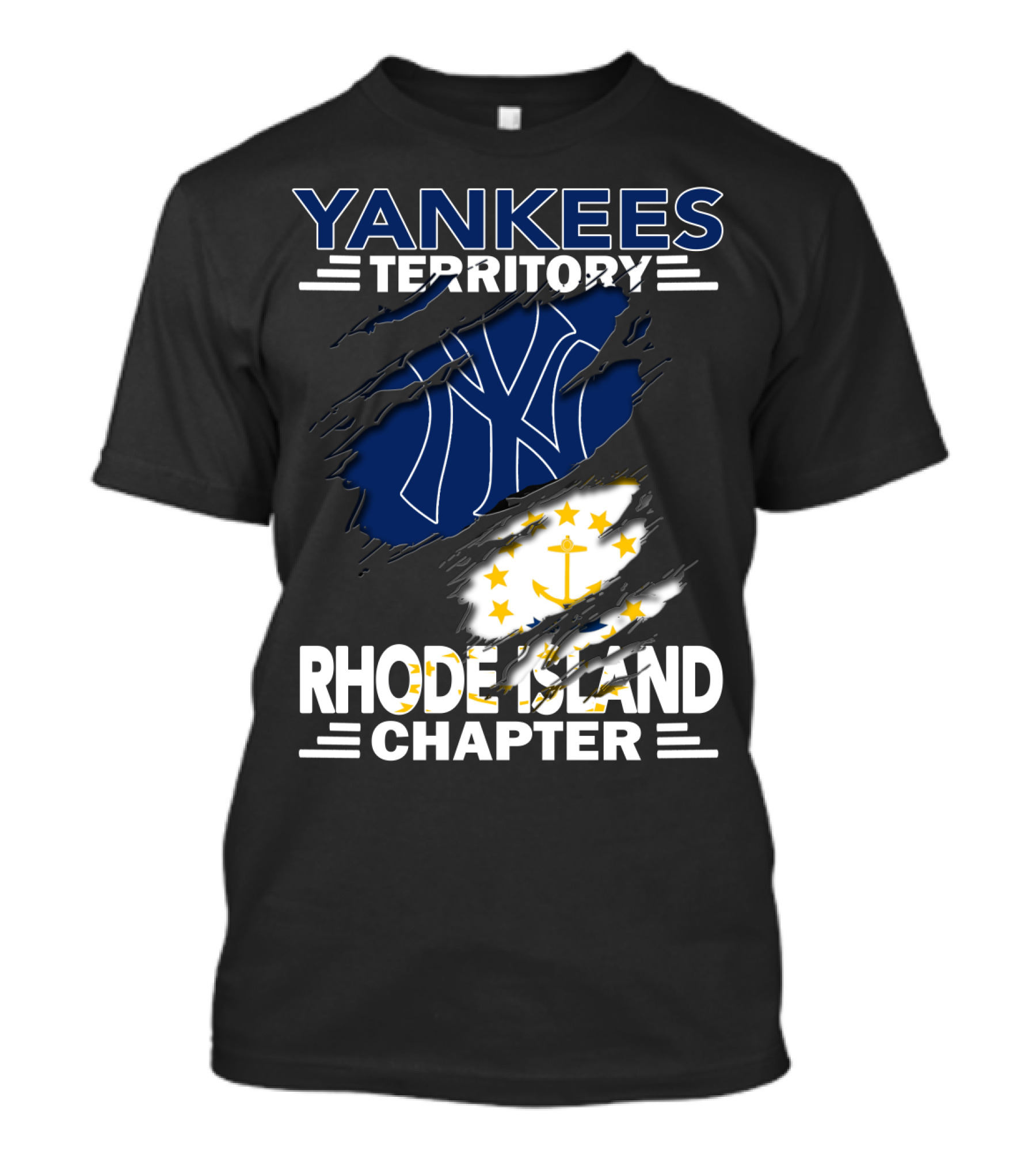 Yankees Territory New York Yankees Logo Rhode Island Chapter T-Shirt