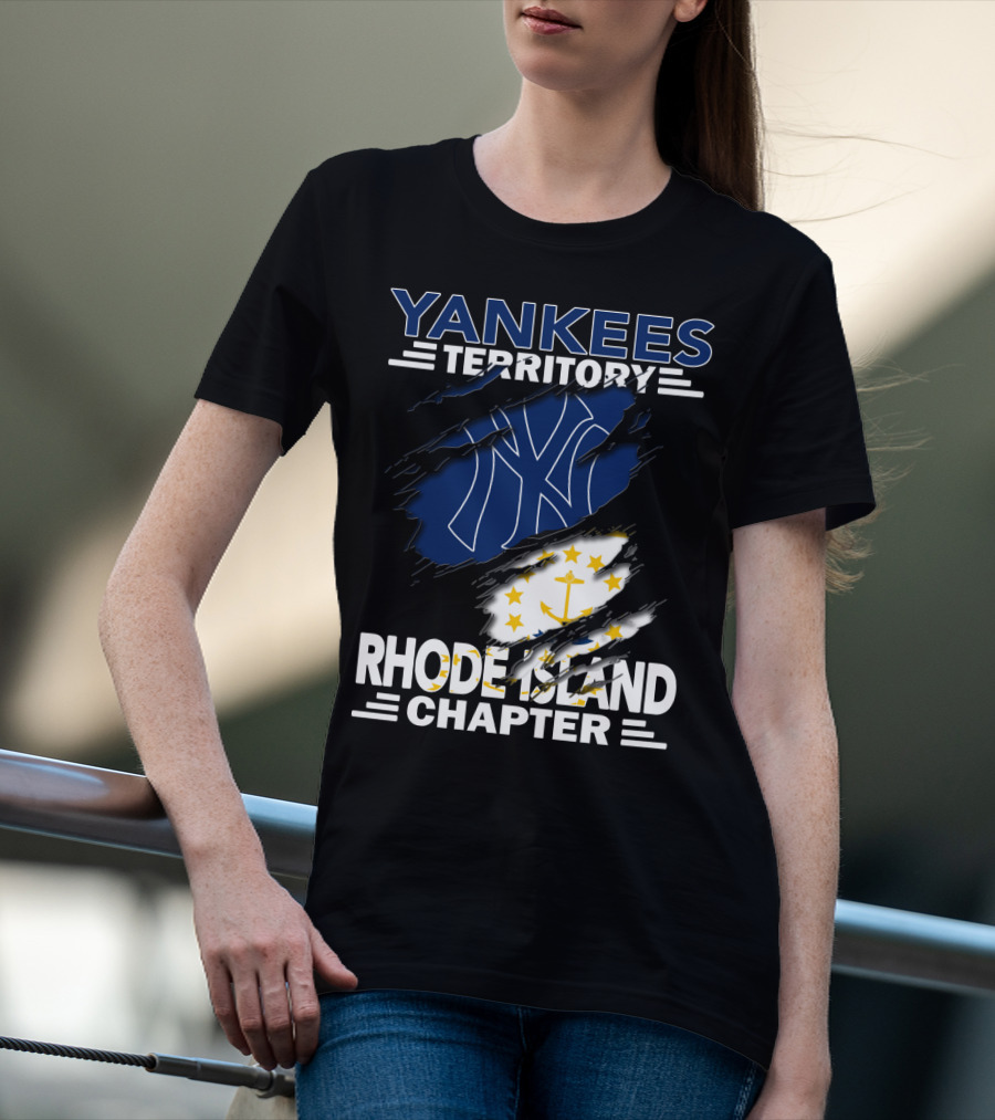 Yankees Territory New York Yankees Logo Rhode Island Chapter T-Shirt