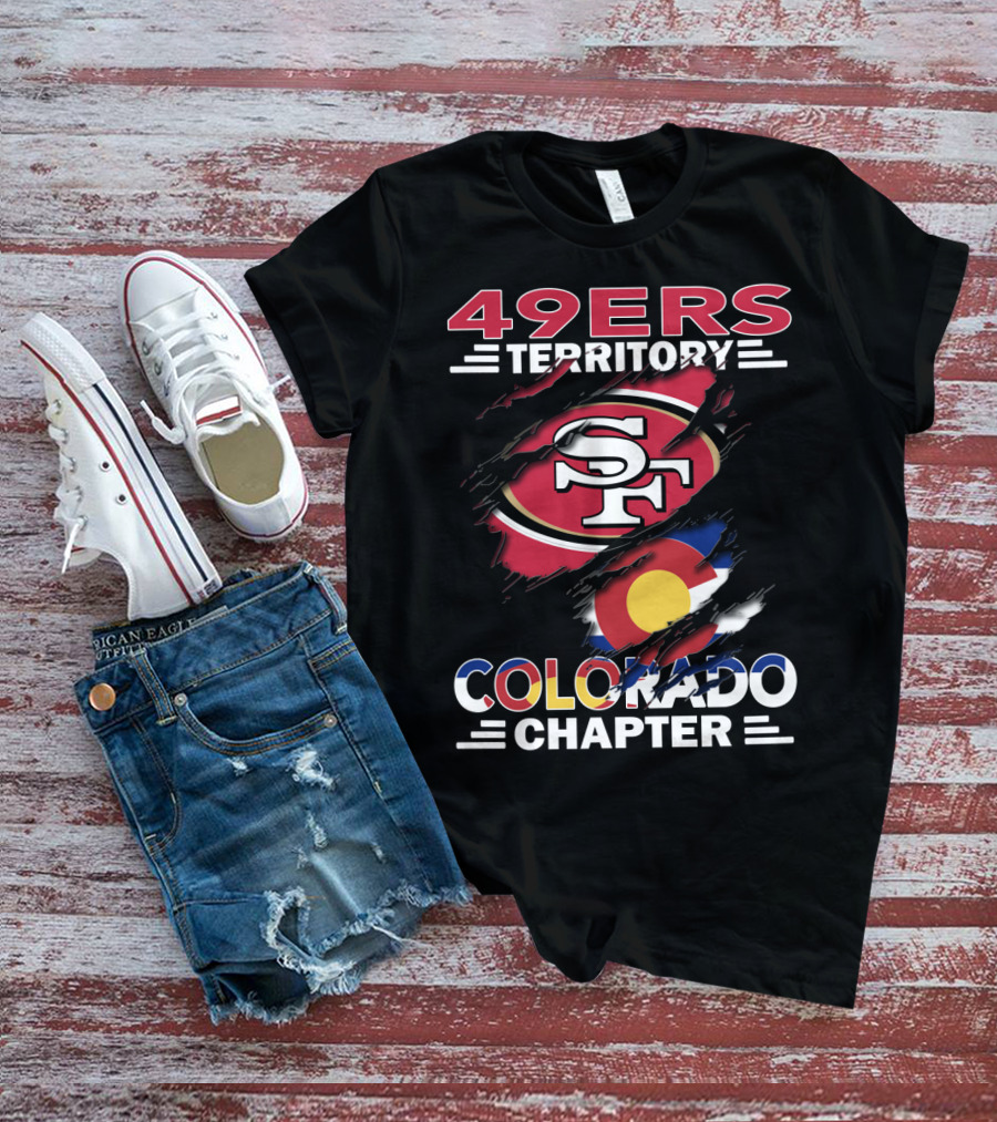49ers Territory SF Logo Colorado Flag Chapter T-Shirt