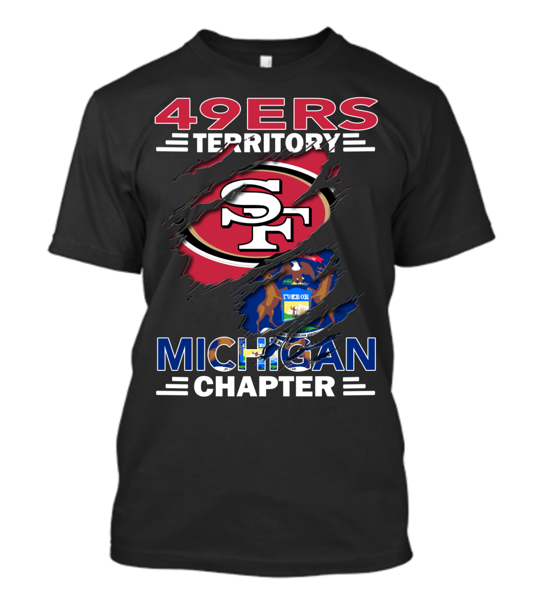 49ers Territory SF Logo Michigan Chapter T-Shirt