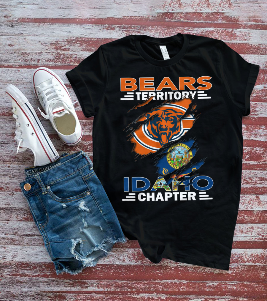 Bears Territory Idaho Chapter Chicago Bears State Seal T-Shirt