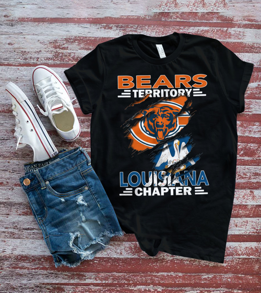 Bears Territory Chicago Logo Louisiana Chapter T-Shirt