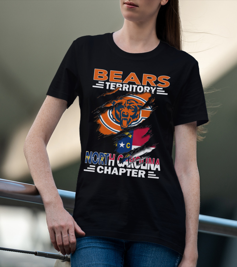 Bears Territory Chicago Bears North Carolina Chapter T-Shirt