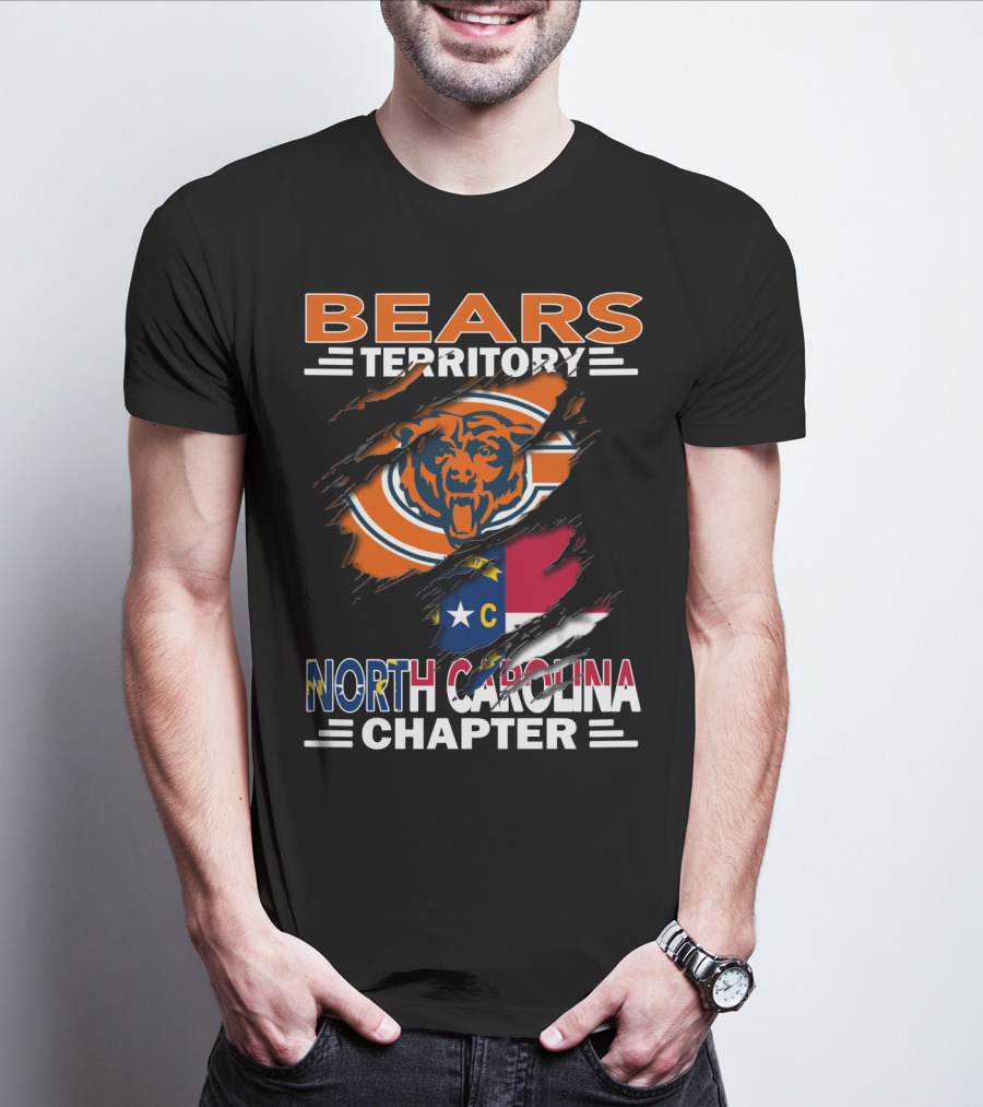 Bears Territory Chicago Bears North Carolina Chapter T-Shirt
